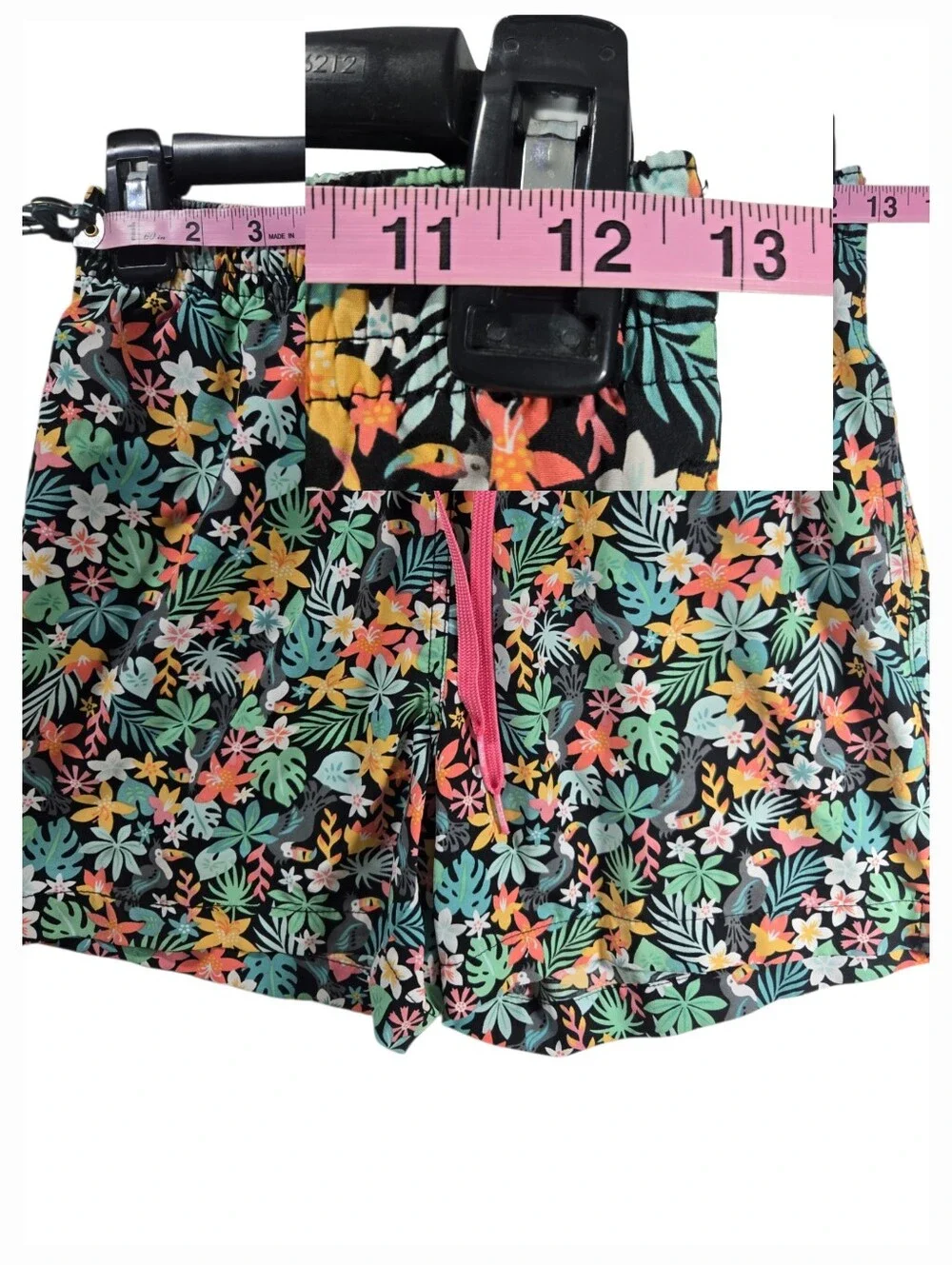 Chubbies Classic SSwim Trunk Mesh Liner Bloomerangs Floral Toucan 5.5